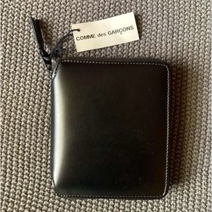 COMME DES GARCONS VERY BLACK ZIP WALLET/cardholder SA2100VB